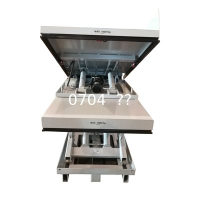 Hydraulic Scissor Lift Mini Tilt Table for 1 Ton Weight Level and Carrying Capacity