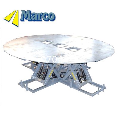 Hydraulic Scissor Lift Mechanism Marco Circular 4 Stage Platform for Scene Performances