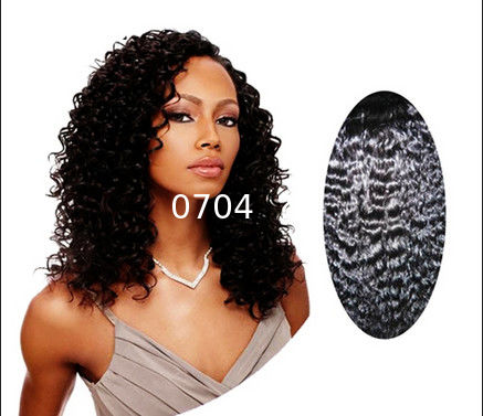Quality  Natural Black 100 Indian Curly Human Hair 14" - 28" , Kinky Curly Human Hair 0704 taobao factory