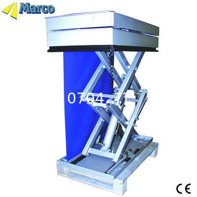 Customized Request Scissor Lift Table Marco High with Lift Mechanism and Curtain