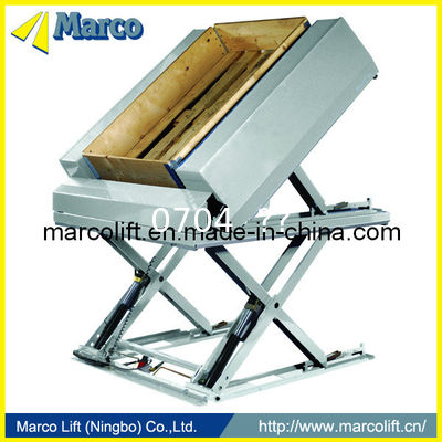 Marco Pallet Handler Scissor Lift Table with CE Approved Weight Level Moves Stationary