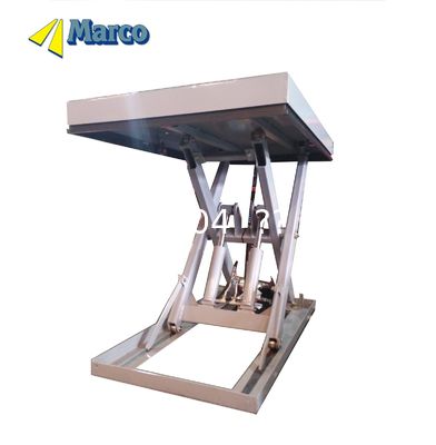 Marco Pallet Handler Scissor Lift Table with CE Approved Weight Level Moves Stationary